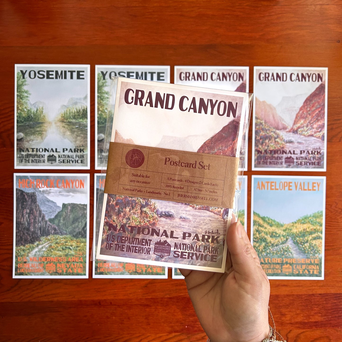 National Park + Landmark Postcard Set No.1 (8pk)