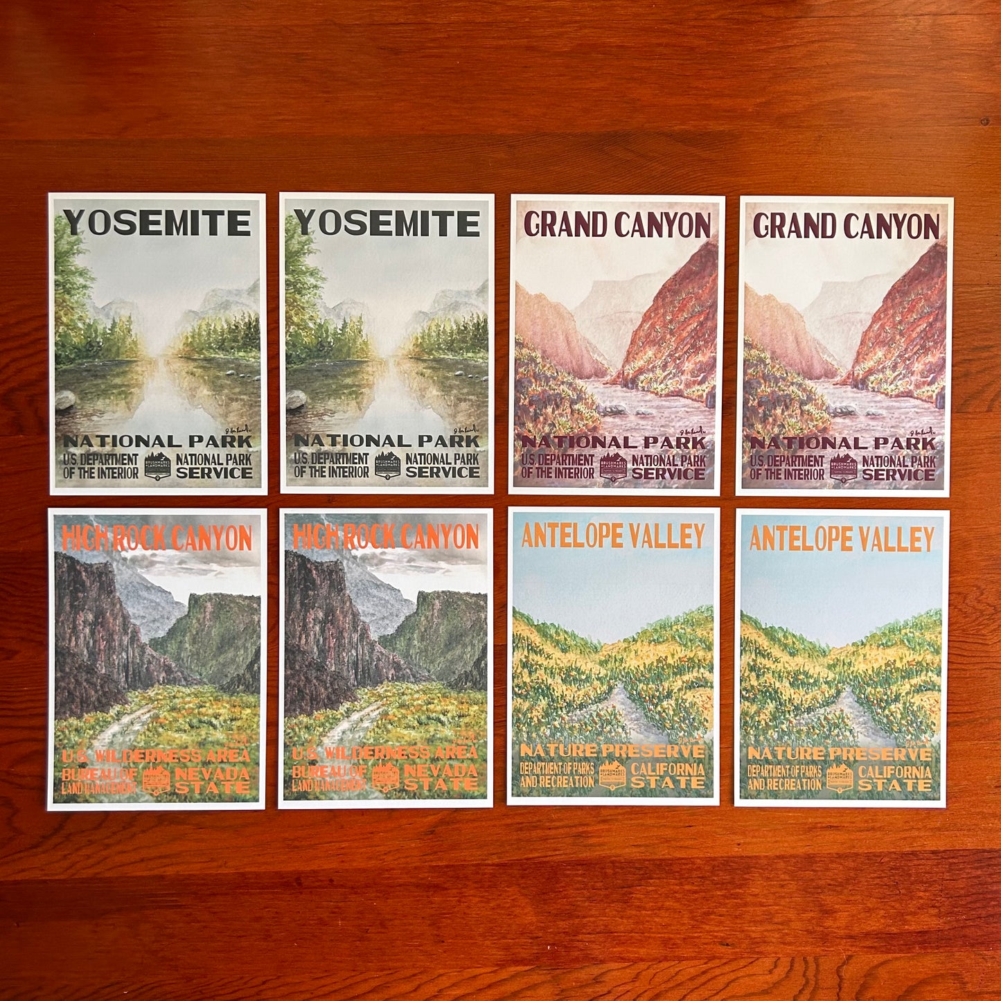 National Park + Landmark Postcard Set No.1 (8pk)
