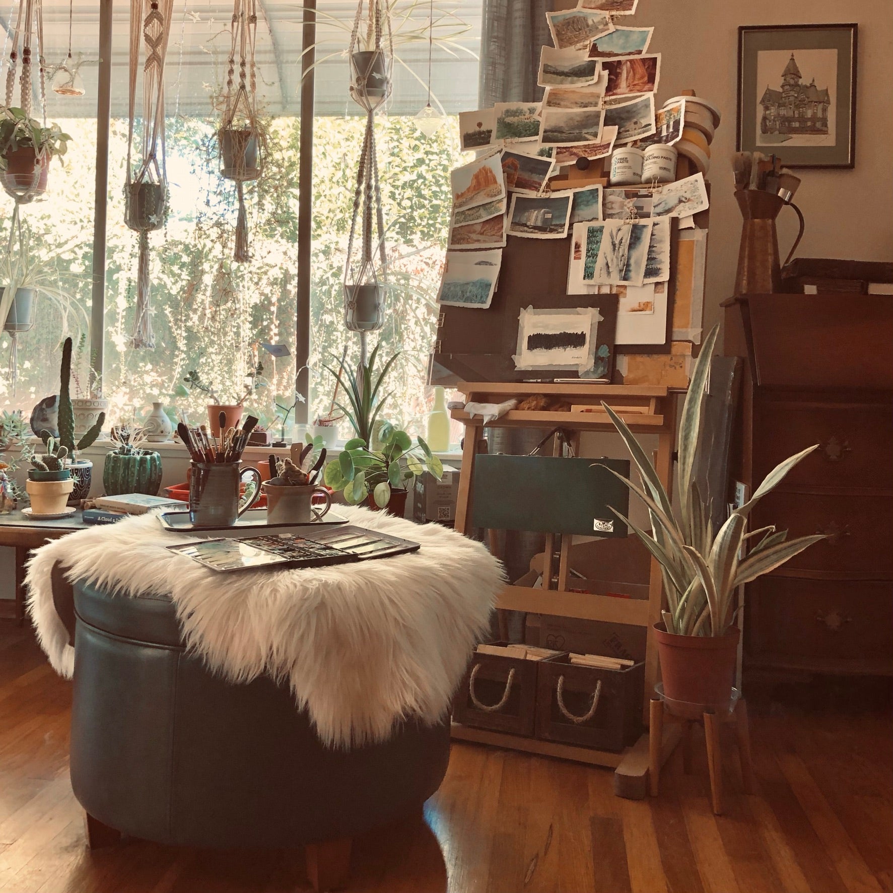 Artist Studio View of J Herman Russell Studio