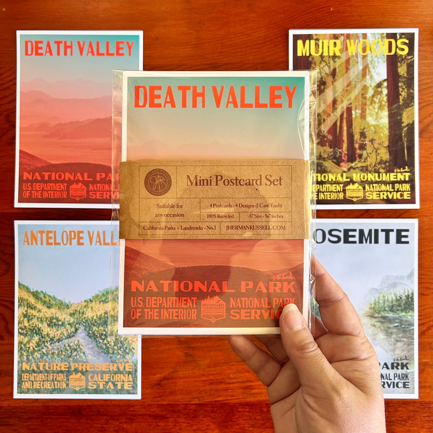 California Park + Landmark Postcard Set No.1 (4pk)