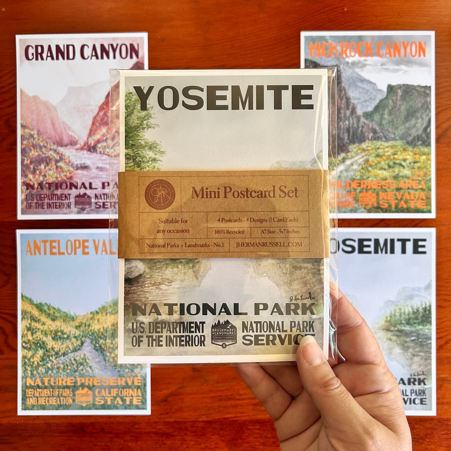 National Park + Landmark Postcard Set No.1 (4pk)