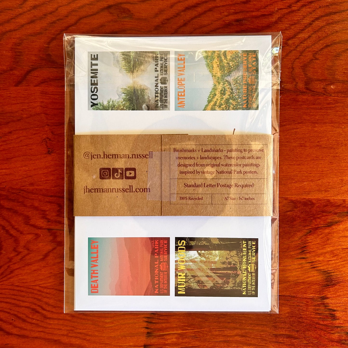 California Park + Landmark Postcard Set No.1 (4pk)