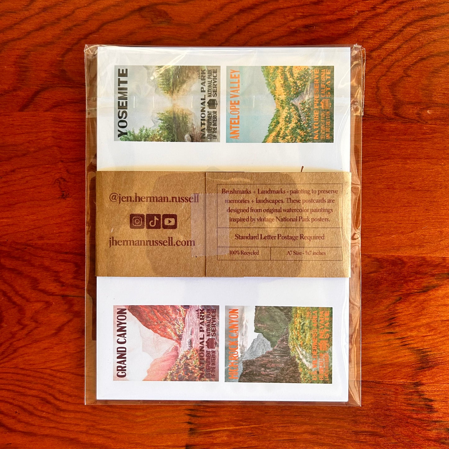 National Park + Landmark Postcard Set No.1 (4pk)