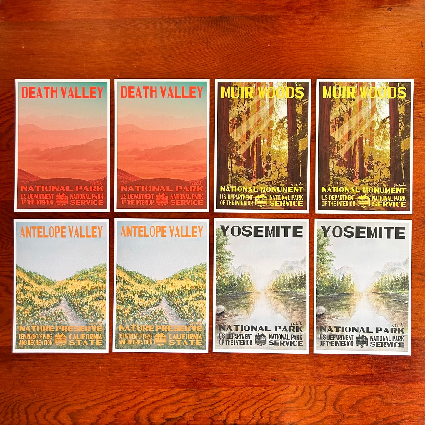 California Park + Landmark Postcard Set No.1 (8pk)