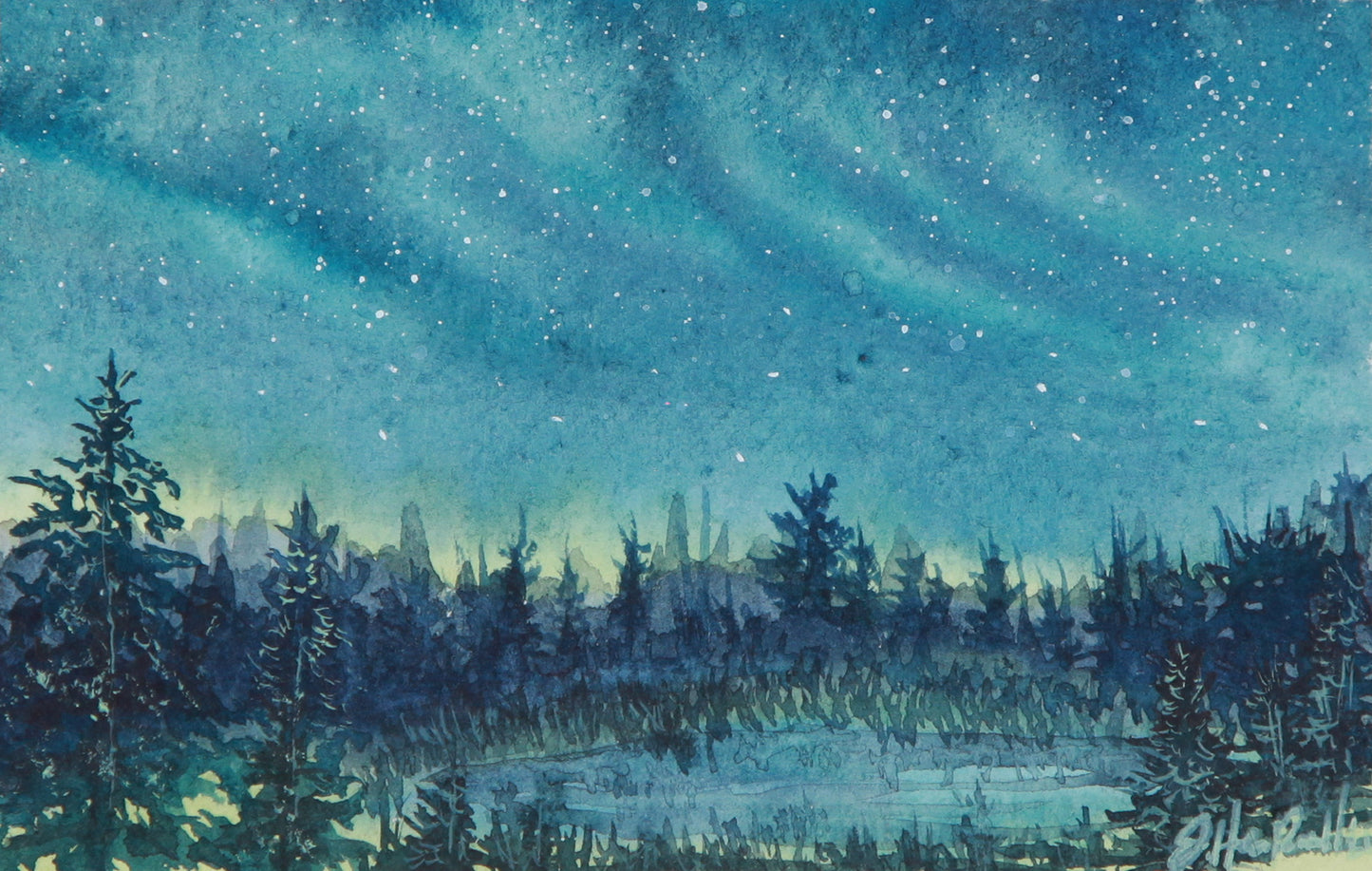 Among The Pines - Print