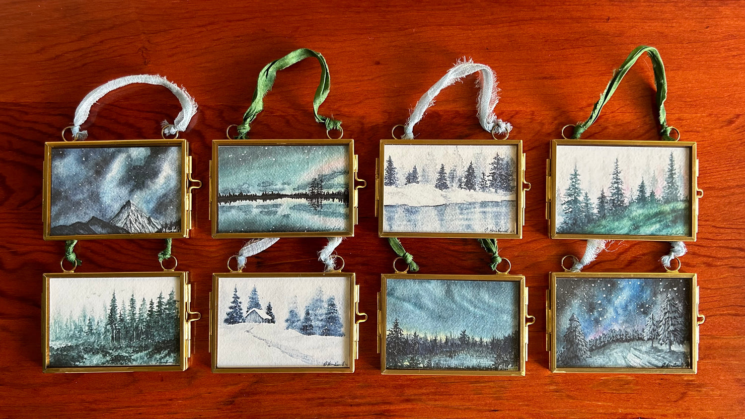 Moody Winter Ornaments
